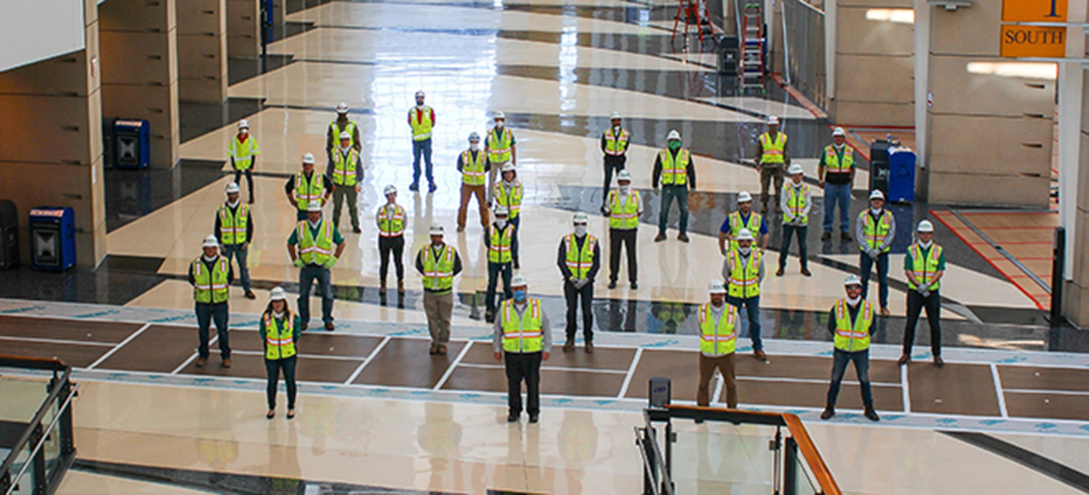 Walsh employees at McCormick Place