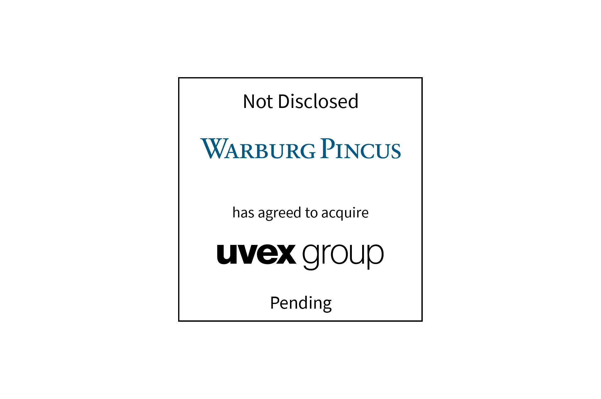 Not Disclosed | Warburg Pincus (logo) Has Agreed to Acquire uvex group (logo) | Pending